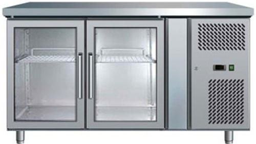 Bromic UBC1360GD-NR  2 Glass Door Under Counter Bar Fridge