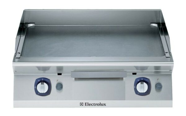 Electrolux E711KAAOMEA Gas Griddle With Smooth Brushed Chrome Plate 800mm wide